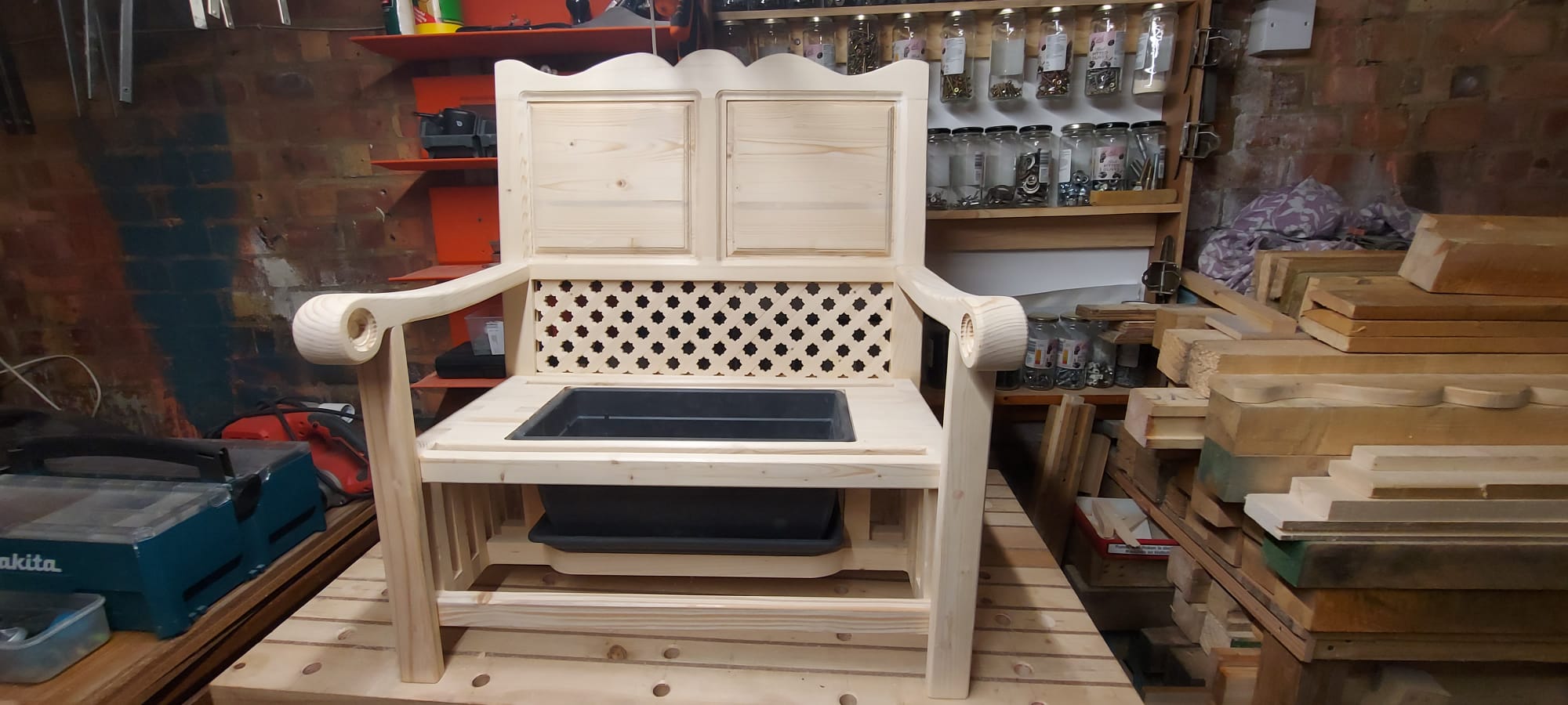 A handcrafted garden planter that turns heads.